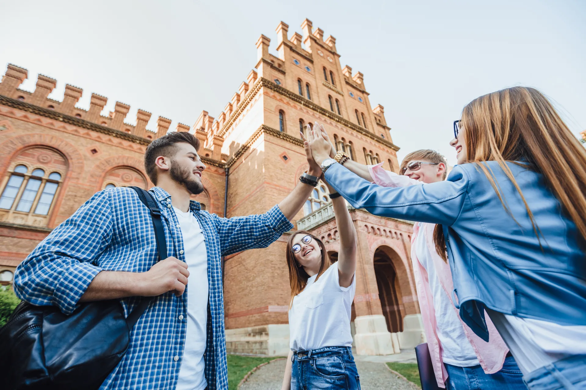 international students university campus